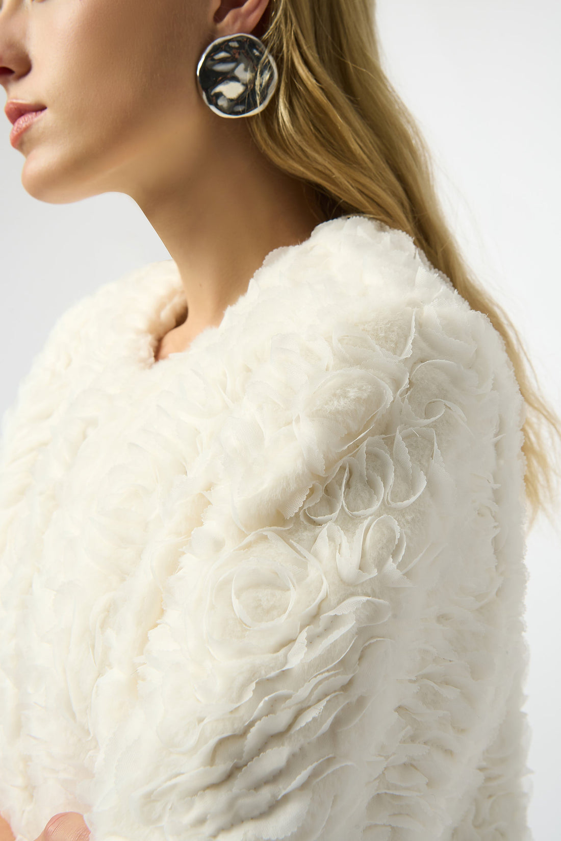 Joseph Ribkoff | Emb. Faux Fur Jacket