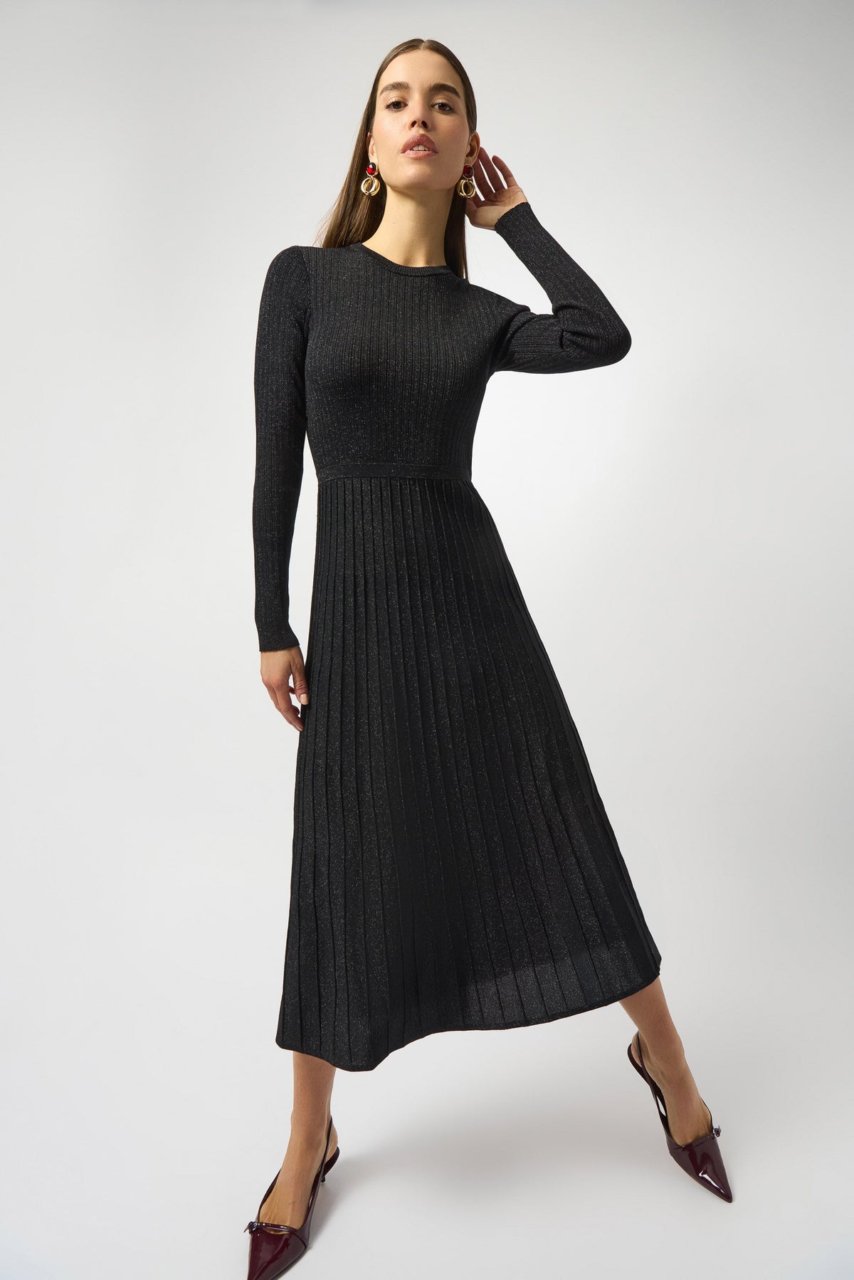 Joseph Ribkoff | Knit Crew Neck Dress - Evelyne Talman