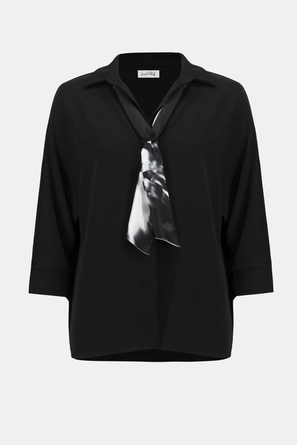 Joseph Ribkoff | Top W/printed Satin Scarf