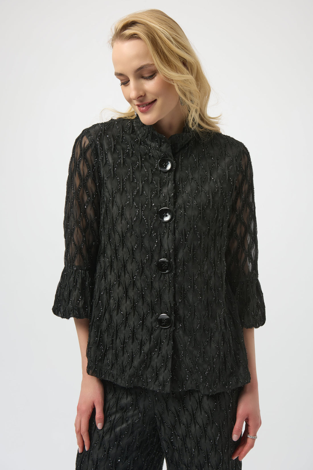 Joseph Ribkoff | Lurex Trapeze Jacket