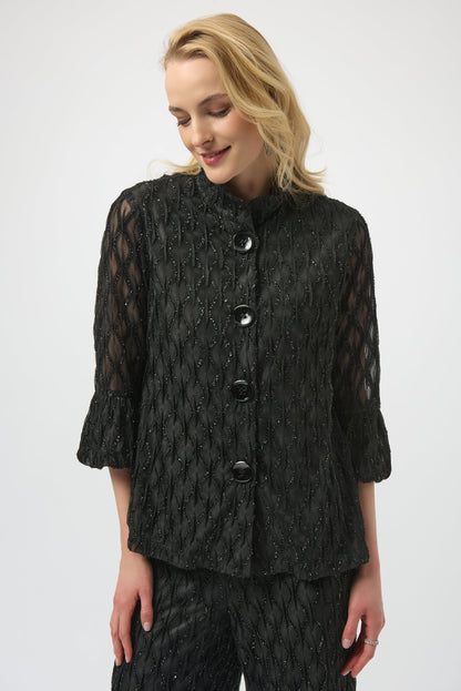 Joseph Ribkoff | Lurex Trapeze Jacket