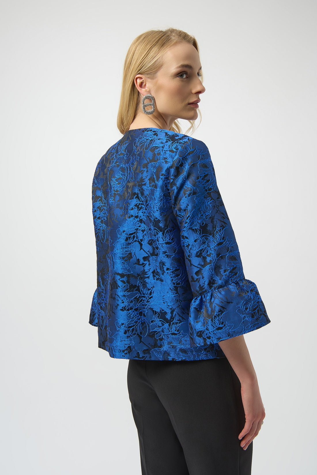Joseph Ribkoff | Jacquard Trapeze Jacket