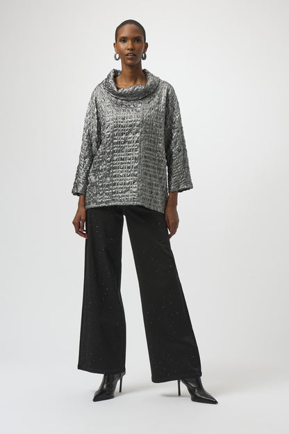 Joseph Ribkoff | Jacquard Cowl Nk Top