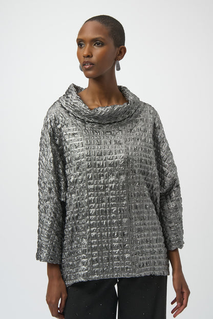 Joseph Ribkoff | Jacquard Cowl Nk Top