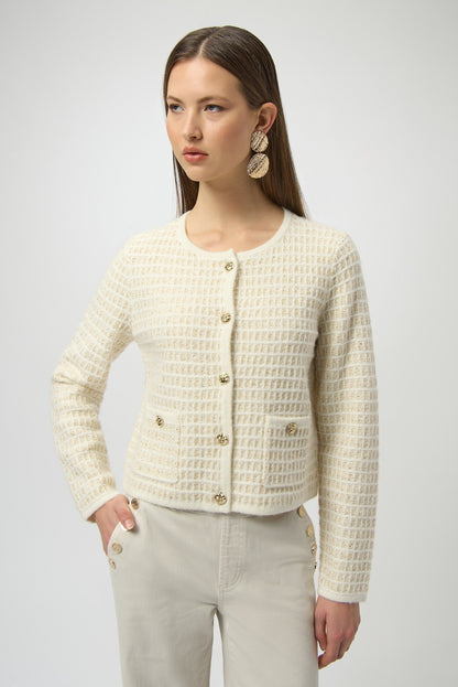 Joseph Ribkoff | Knit Cardigan W/gold Buttons