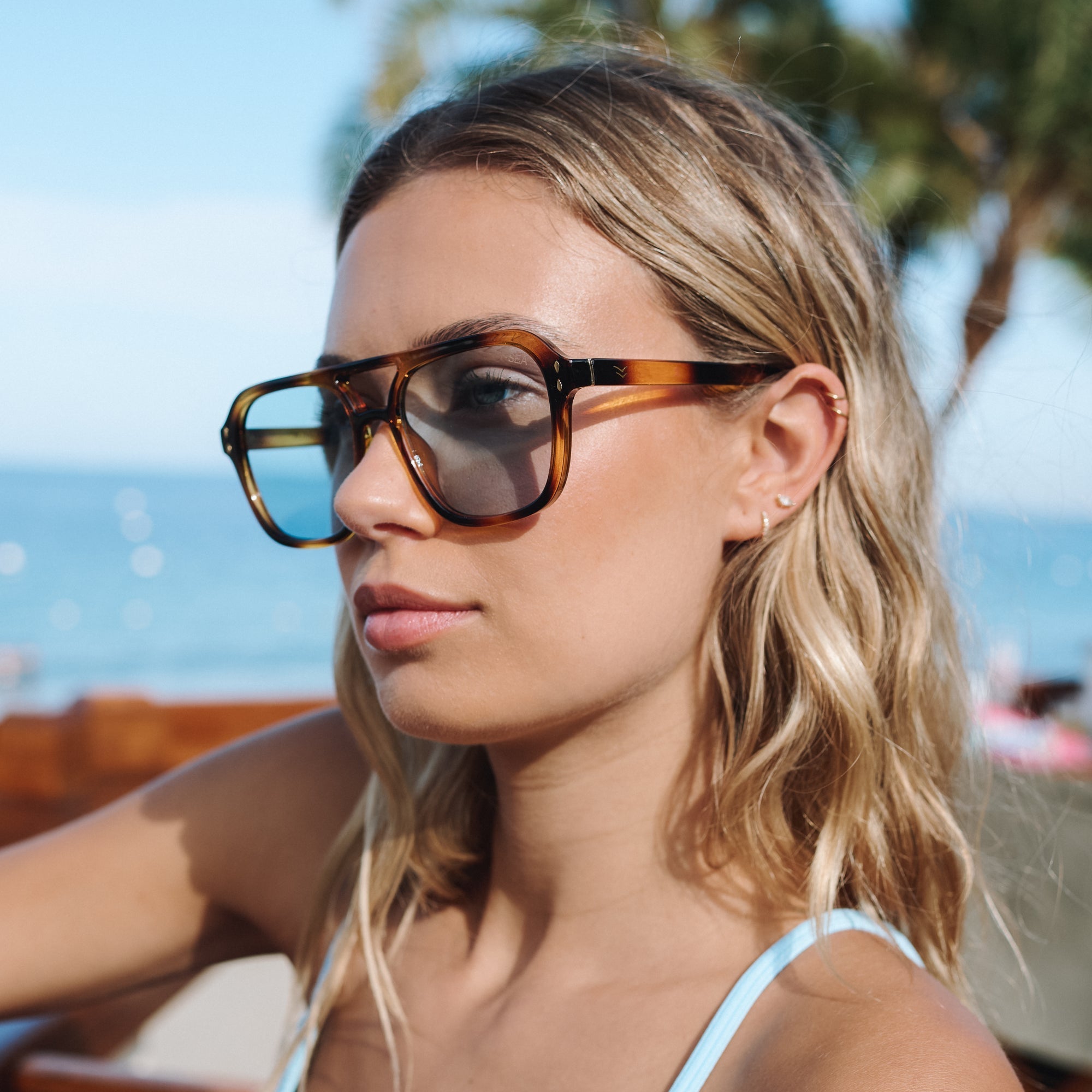 Monaco Sunglasses - Tiger/Ocean