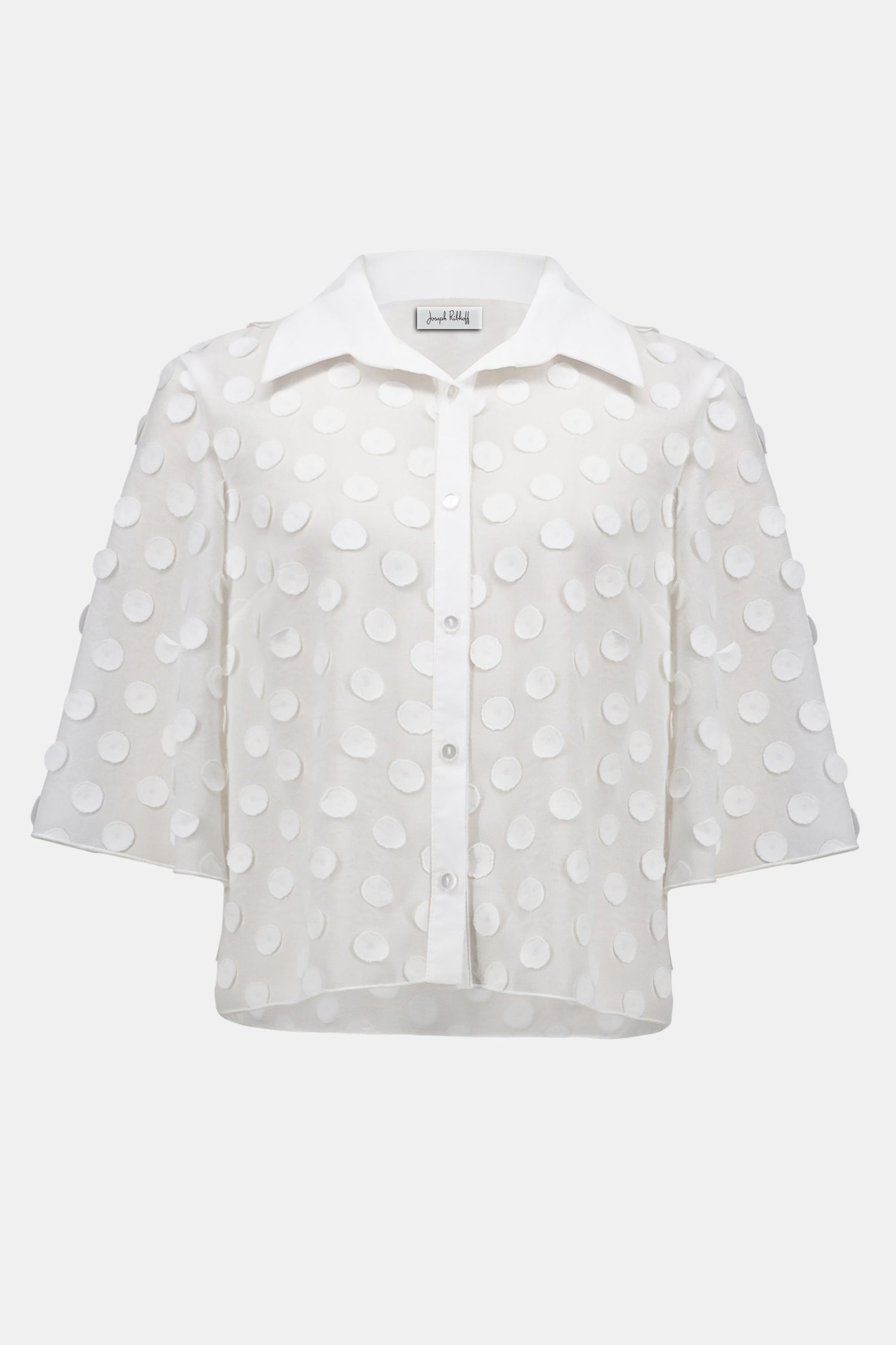 Joseph Ribkoff | Dot Jacquard Blouse