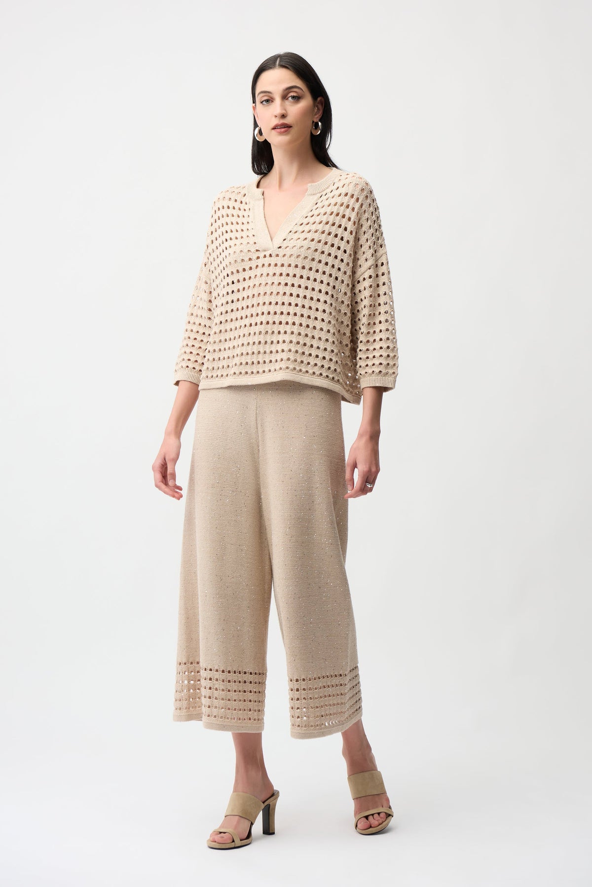 Joseph Ribkoff boxy sweater featuring a relaxed fit, soft fabric, and stylish design in a cozy, casual silhouette.