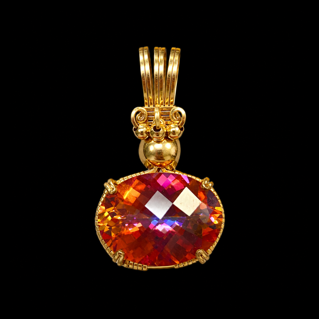 14 ct Mystic Ecstasy Stone Pendant