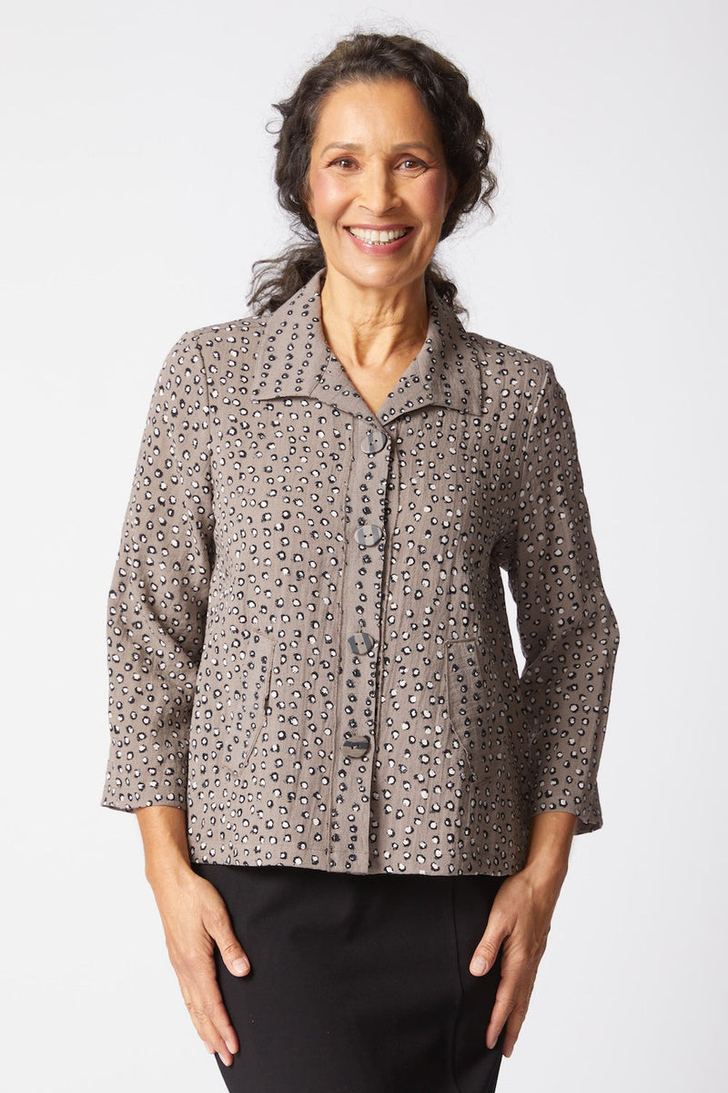 Habitat | Express Dot Mix Pleat Back Jac