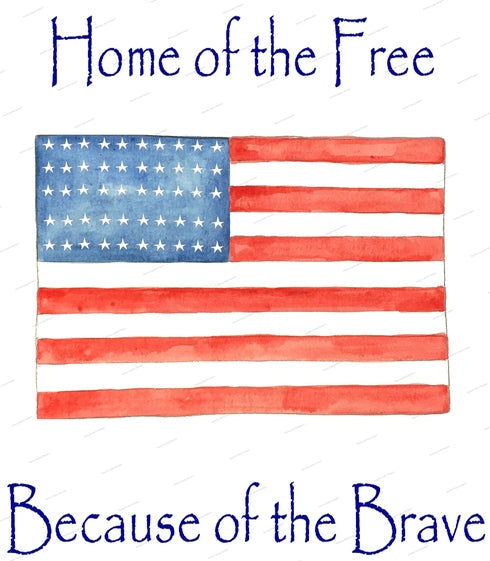 Home of the Brave Kitchen Towel