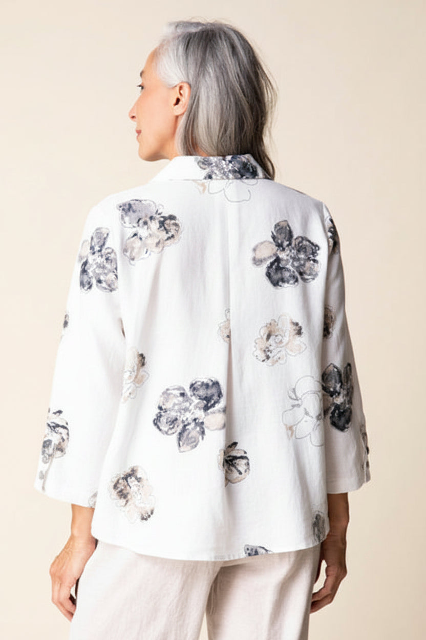 Linen Retro Swing Shirt