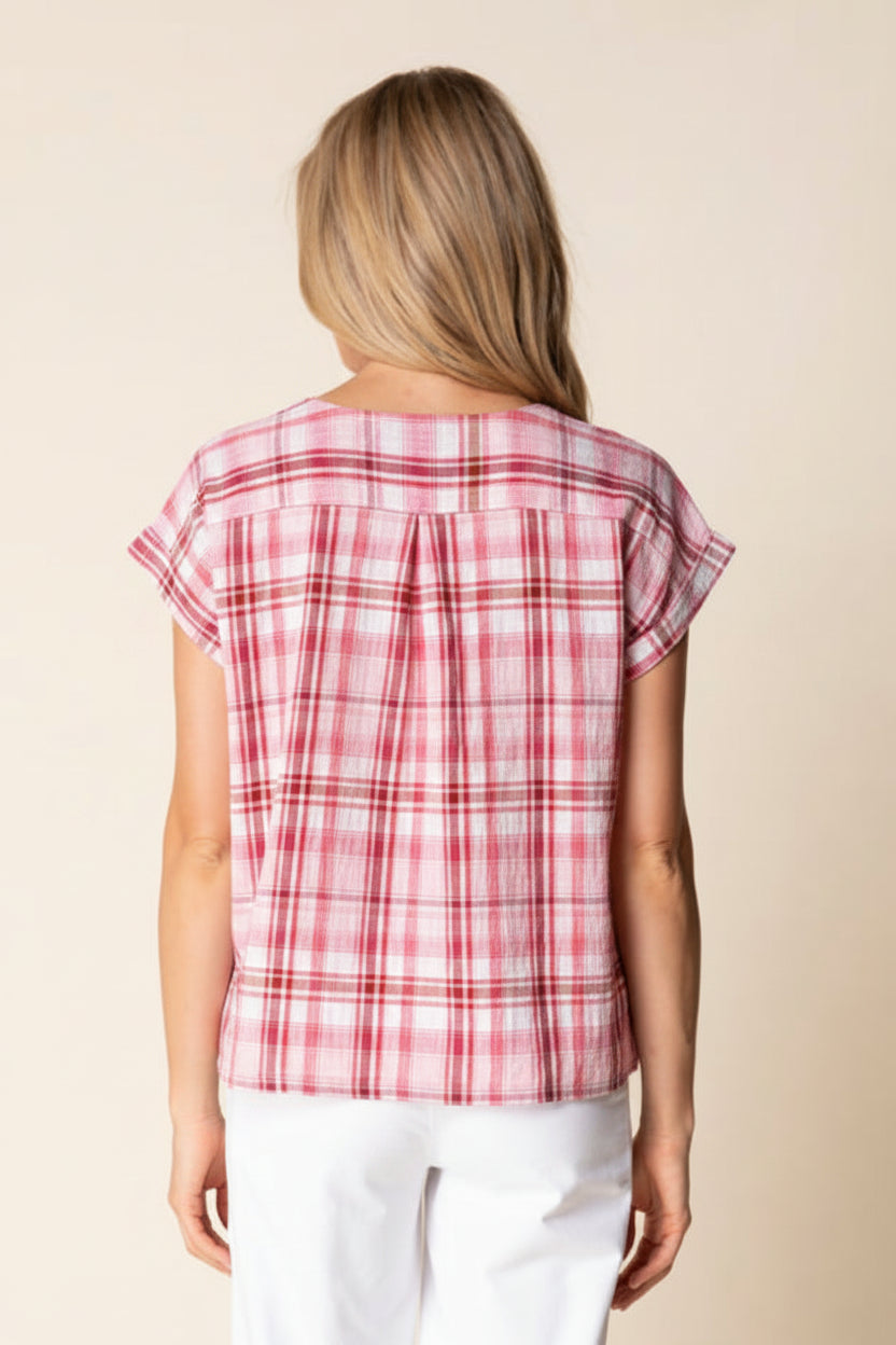 Blurred Plaid Harwich Pullover