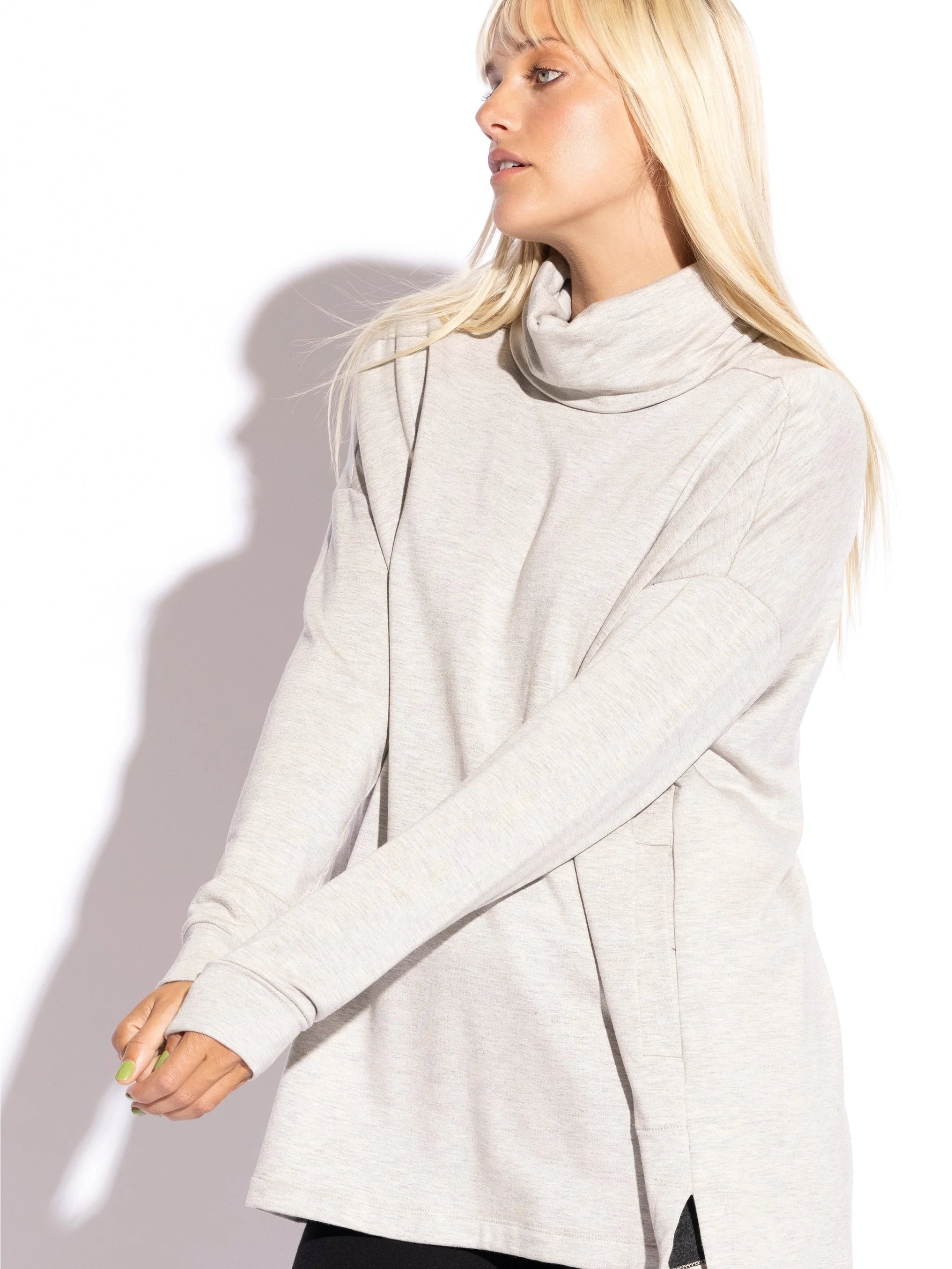 Capote | Relaxed Fit Turtle Neck Top | Capote | Cloister Collection Designer Fashion