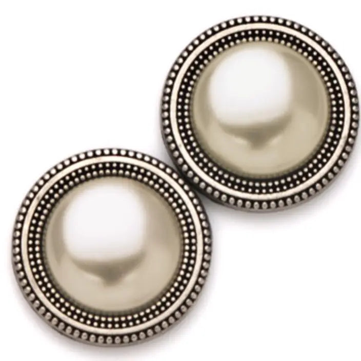 Magnebutton | Pearl Cream High Dome - Evelyne Talman