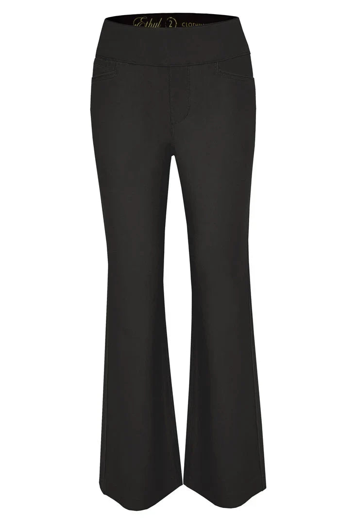 Black Ethyl The Go Getter Pant made from comfortable fabric, featuring a tailored fit and stylish design.