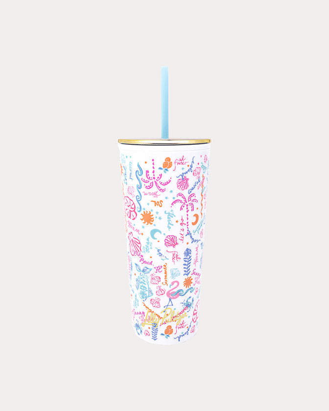 Lifeguard Press | Tumbler W/straw, Summer Serena