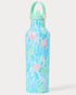 Lilly Pulitzer Water bottle with shell design Capri Blue Shelden