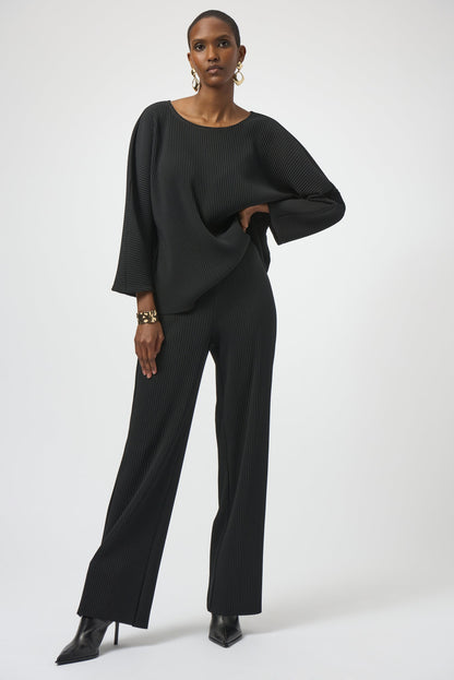 Joseph Ribkoff | Pleated Scuba Wide-leg Pants