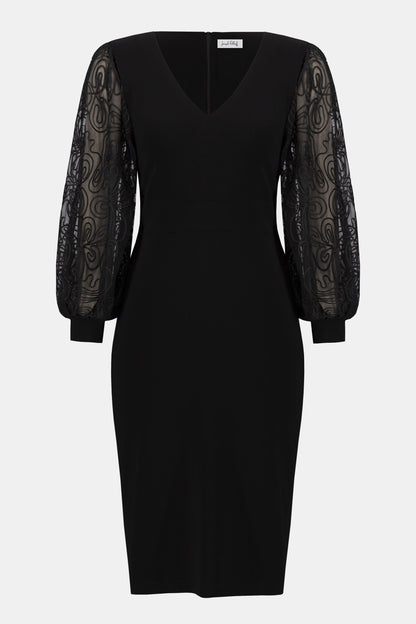 Joseph Ribkoff | Knit &amp; Mesh Sheath Dress