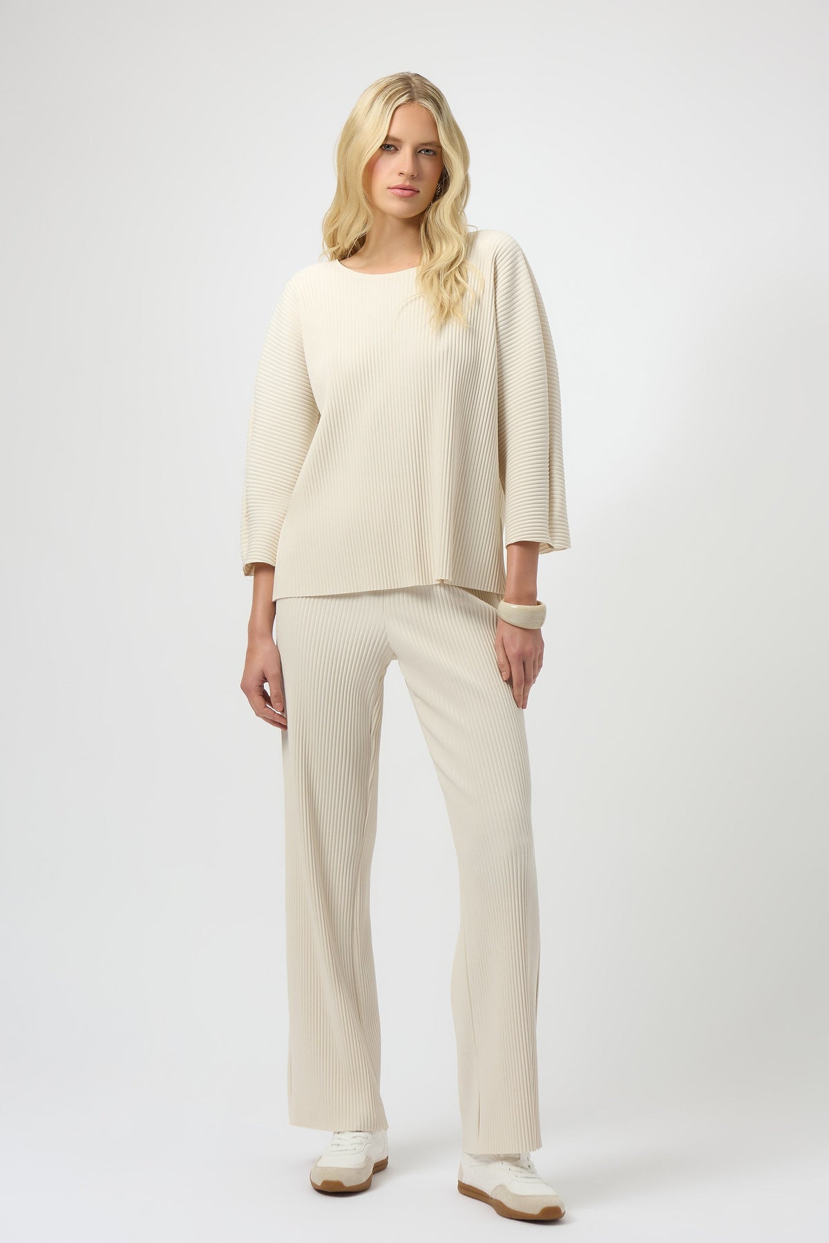 Joseph Ribkoff | Pleated Scuba Boxy Top - Evelyne Talman