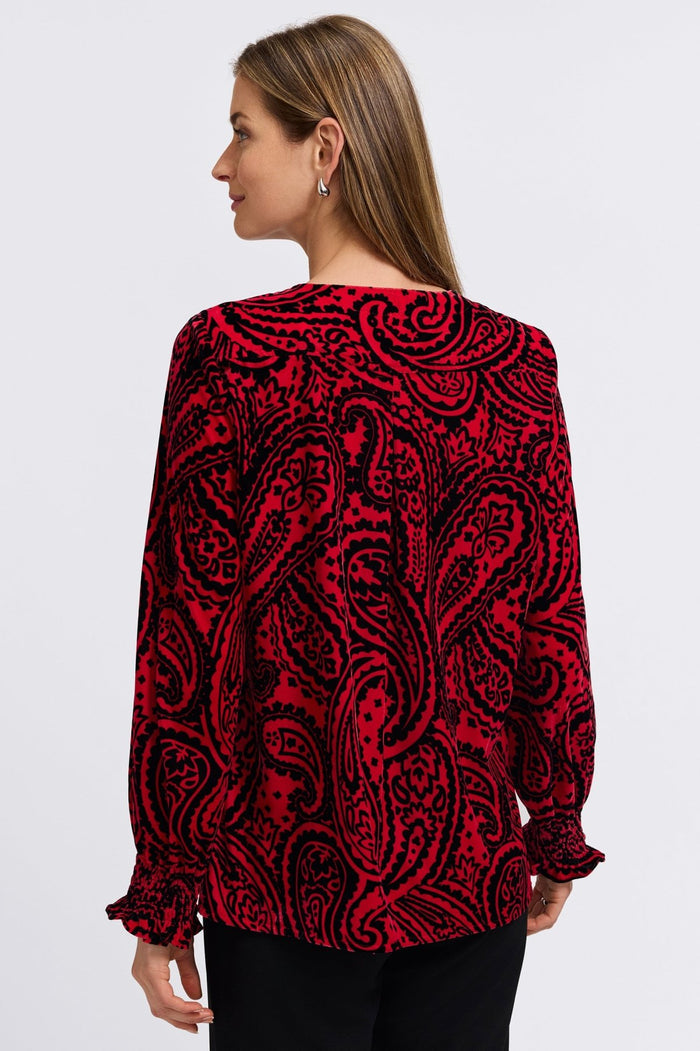 Foxcroft | Alicia Paisley Top
