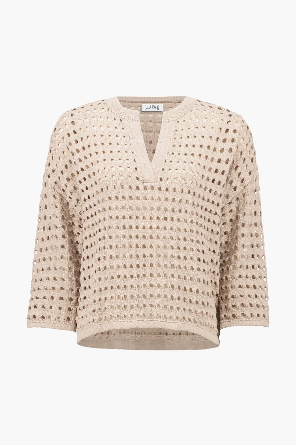 Joseph Ribkoff boxy sweater with a relaxed fit, featuring a cozy knit texture and a modern, cropped silhouette.