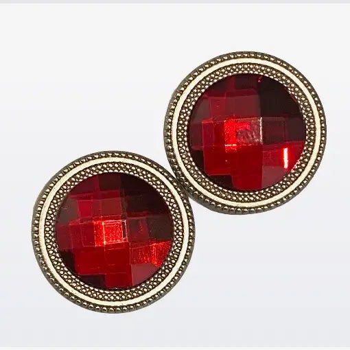 Magnebutton | Red Crystal Button