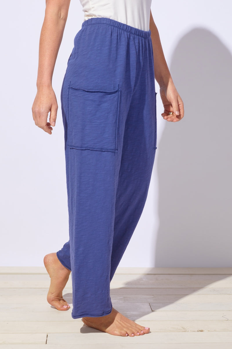 Escape By Hab | Cotton Slub Pocket Flood Pant