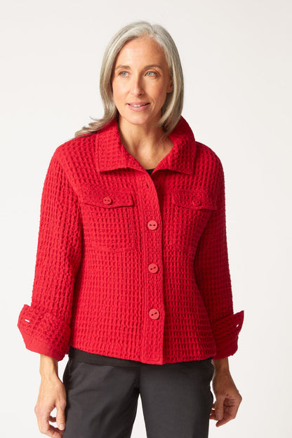 Habitat | Washed Honeycomb Shacket