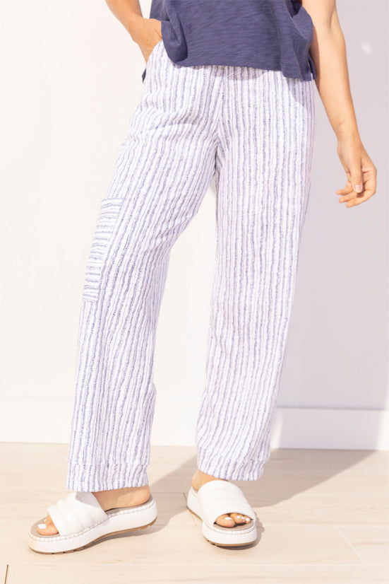 Escape By Hab | Bali Stripe Cotton Pocket Floo