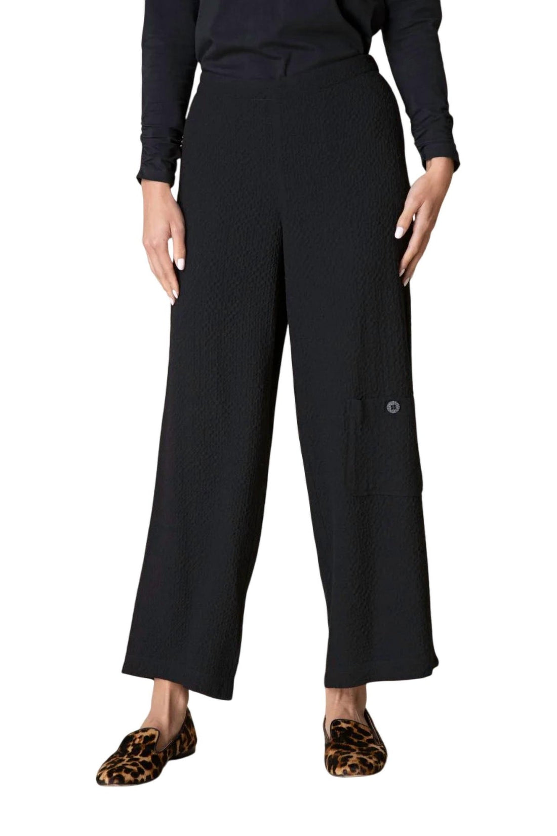 Habitat | Crinkle Crepe Sld Flat Front A