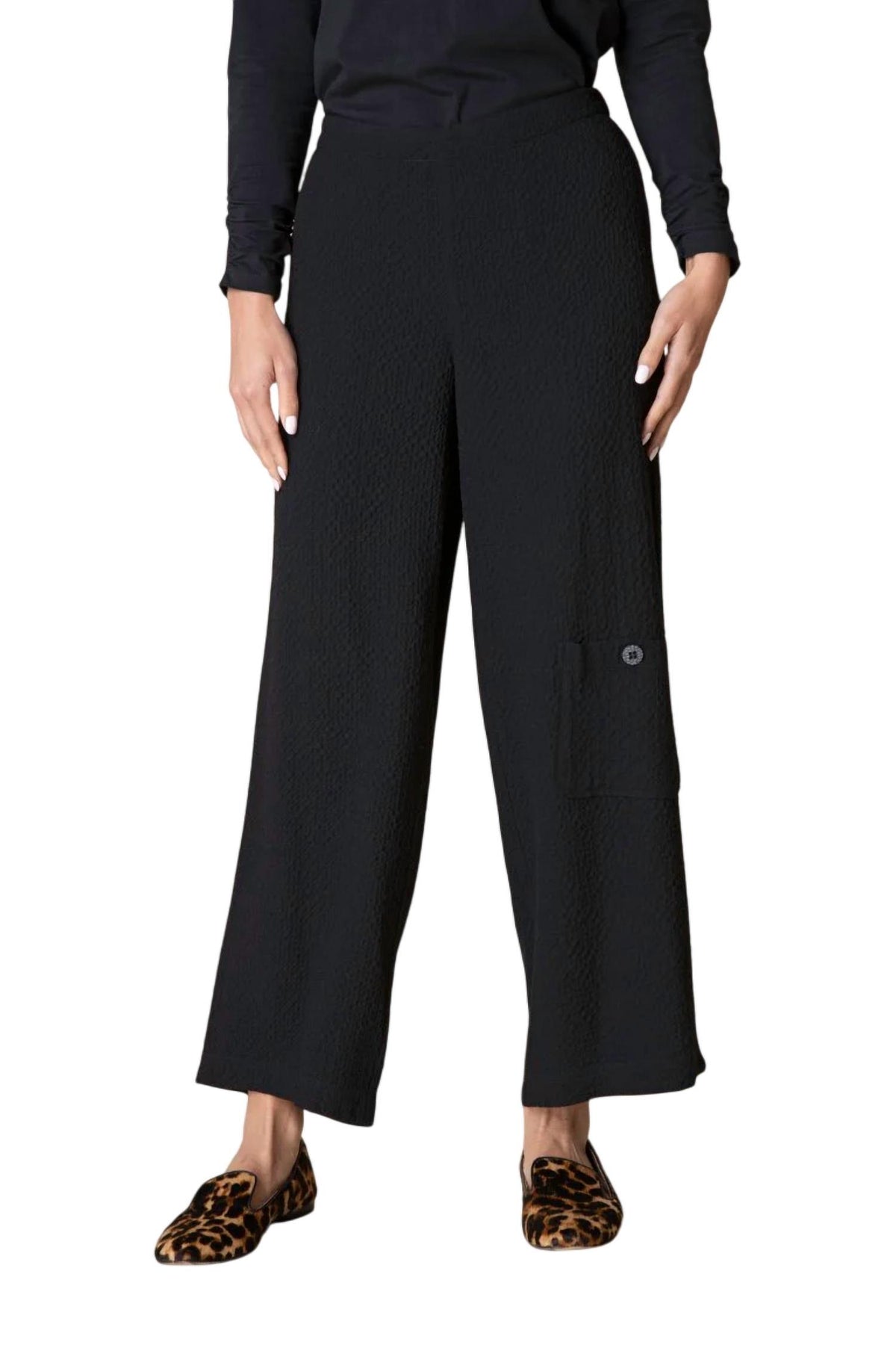 Habitat | Crinkle Crepe Sld Flat Front A