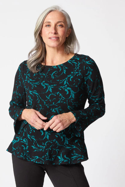 Habitat | Jacquard Scroll Peplum Pullove