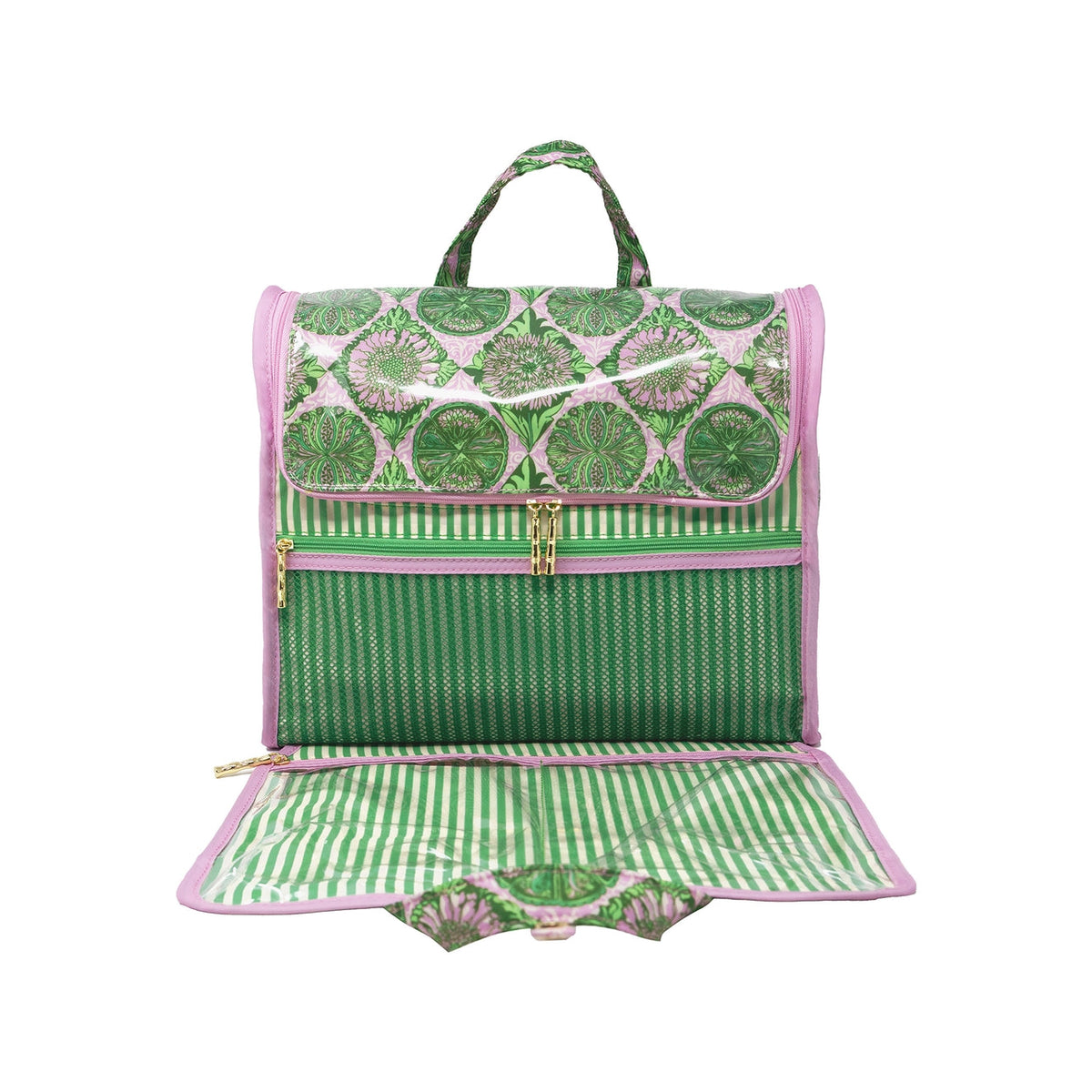 Hanging Toiletry Bag, Tropical Tiles