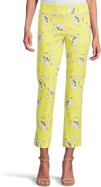 Pull on Pant Lime Flowers