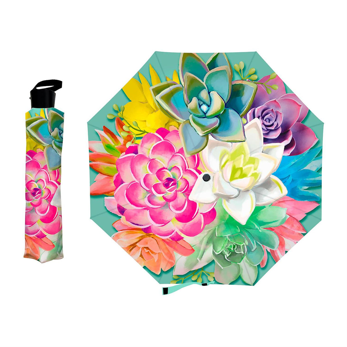 Summer Succulent Compact Umbrella