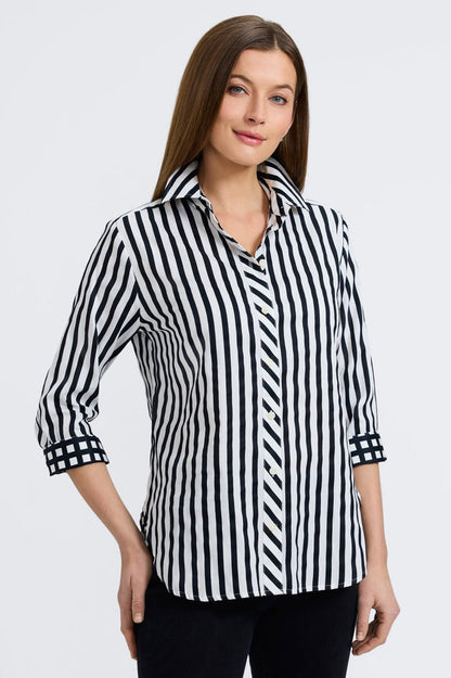 Foxcroft | Meghan Top 3/4 Sleeve