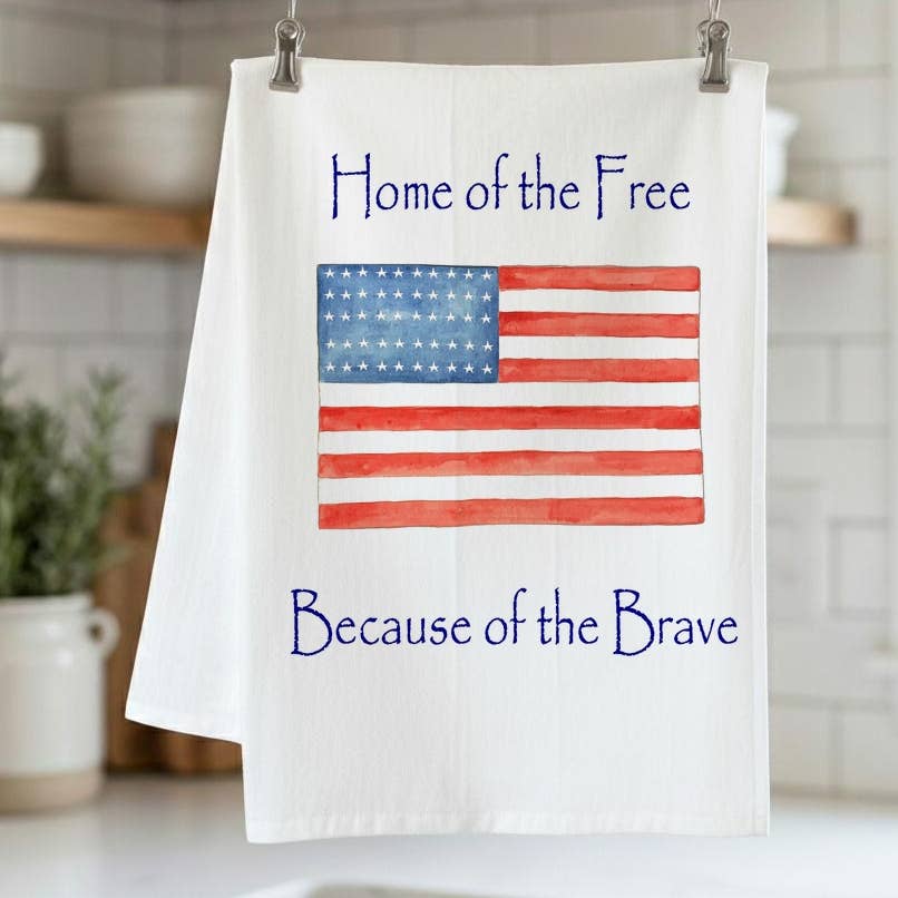 Home of the Brave Kitchen Towel