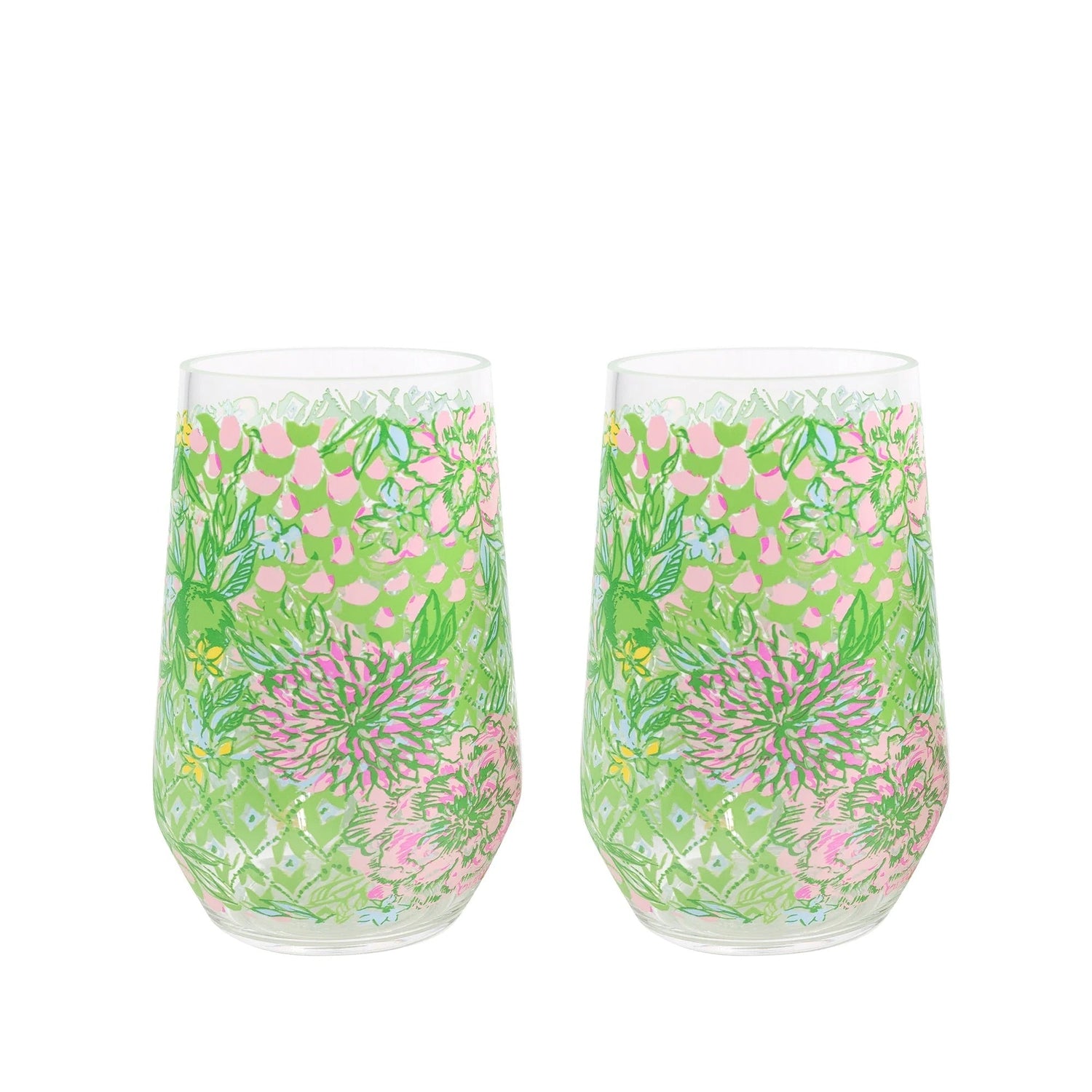 Lifeguard Press | Acrylic Wine Glasses - Lime