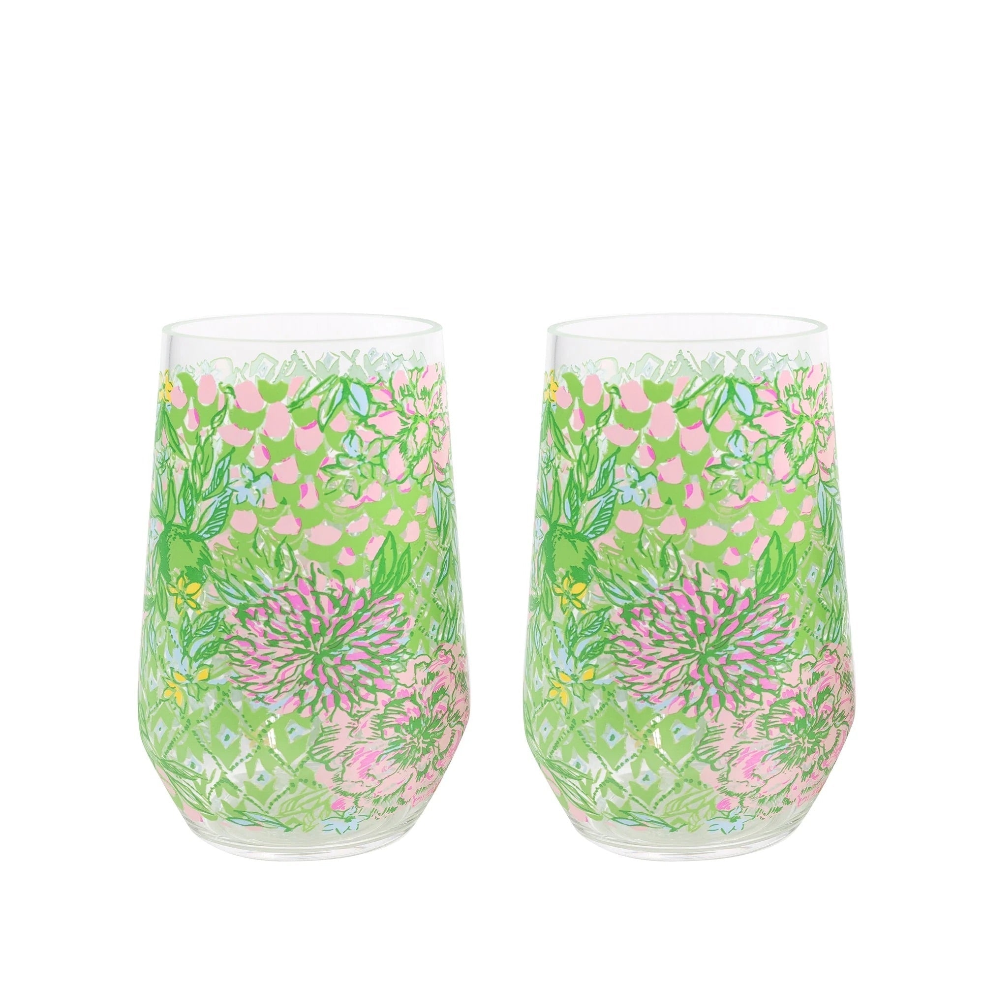 Lifeguard Press | Acrylic Wine Glasses - Lime