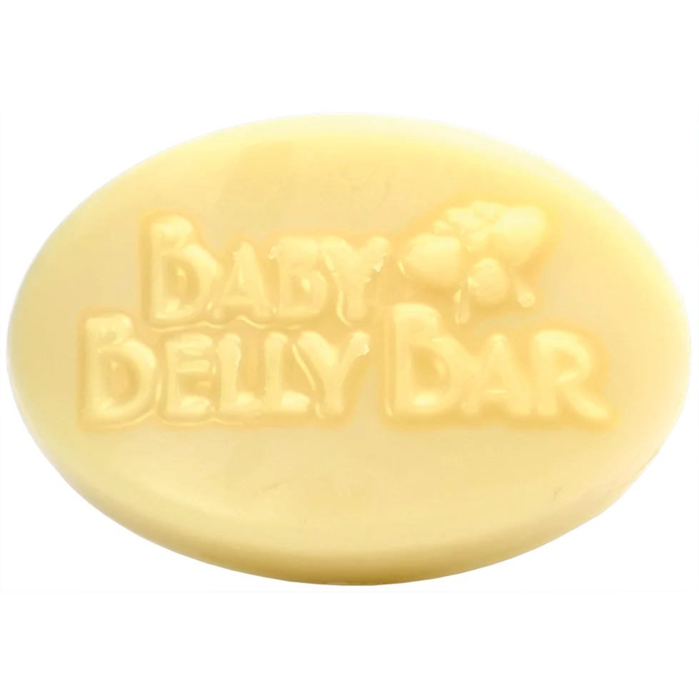 Yellow bar of soap with &