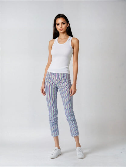 Krazy Larry | Stripe Print Pant