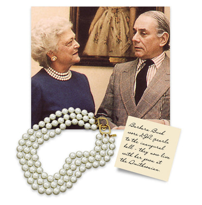 Kenneth J Lane | 3 Strand Pearl Necklace