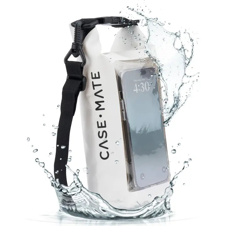 Case-Mate Waterproof Phone Bucket Bag 2L White
