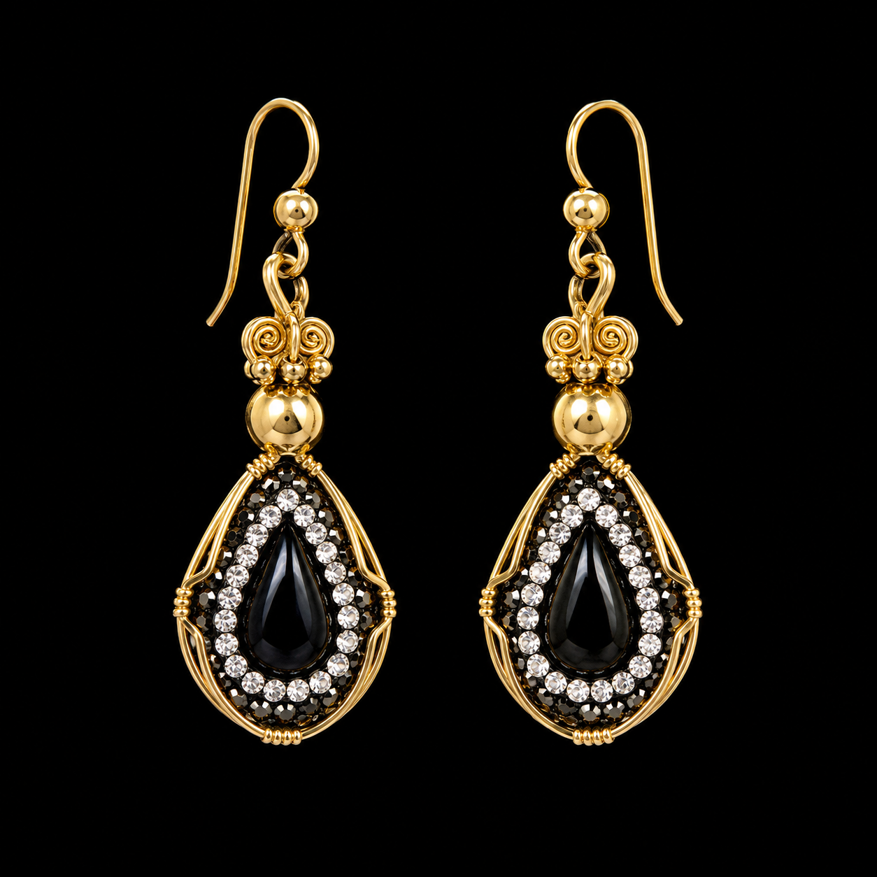 Crystal And Black Onyx