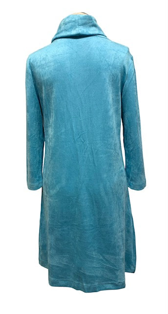 Evelyne Talman | Cowl Neck Dress Blue