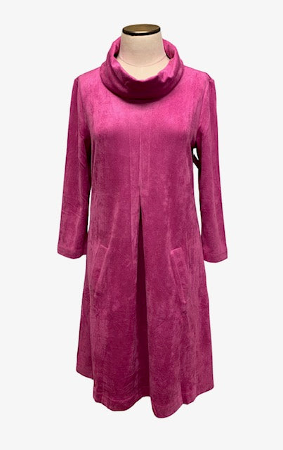 Evelyne Talman | Cowl Neck Dress Fushia