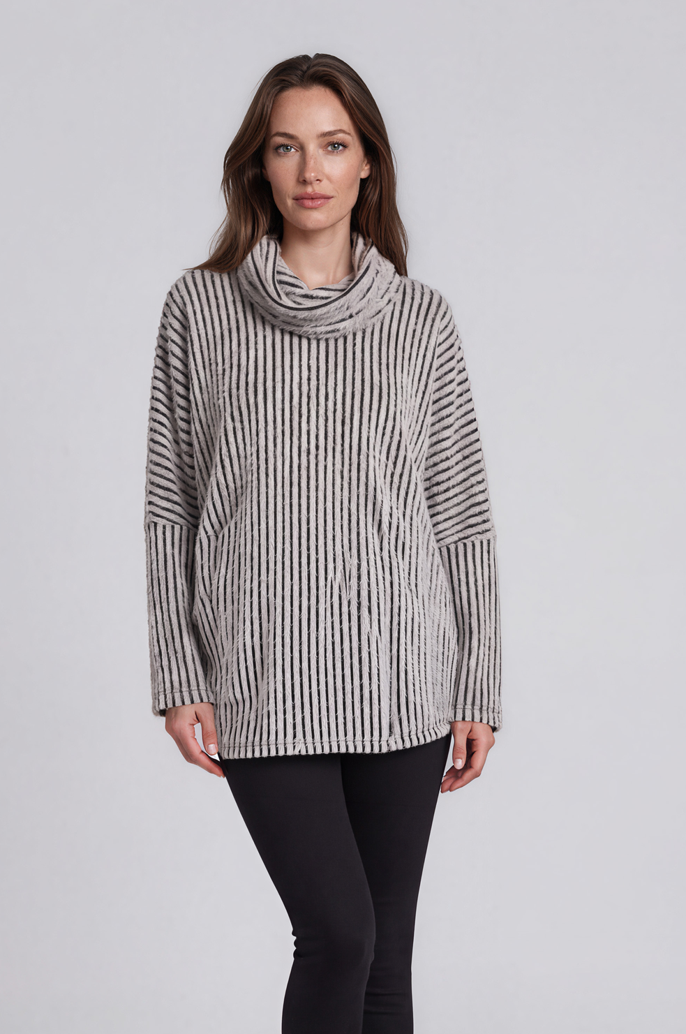 Cowl Neck Dolman Sleeve Sweater