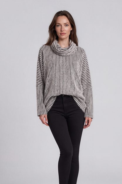 Cowl Neck Dolman Sleeve Sweater